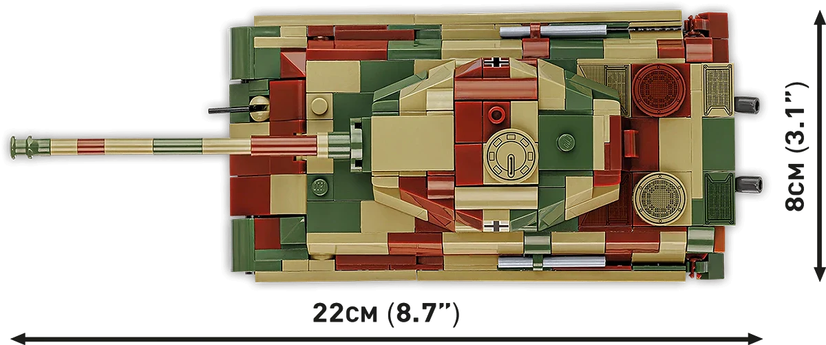 Cobi 2732 Pz.Kpfw. VI B Tiger II "Köningstiger" Koottava Panssarivaunu 500 Osaa - Image 3