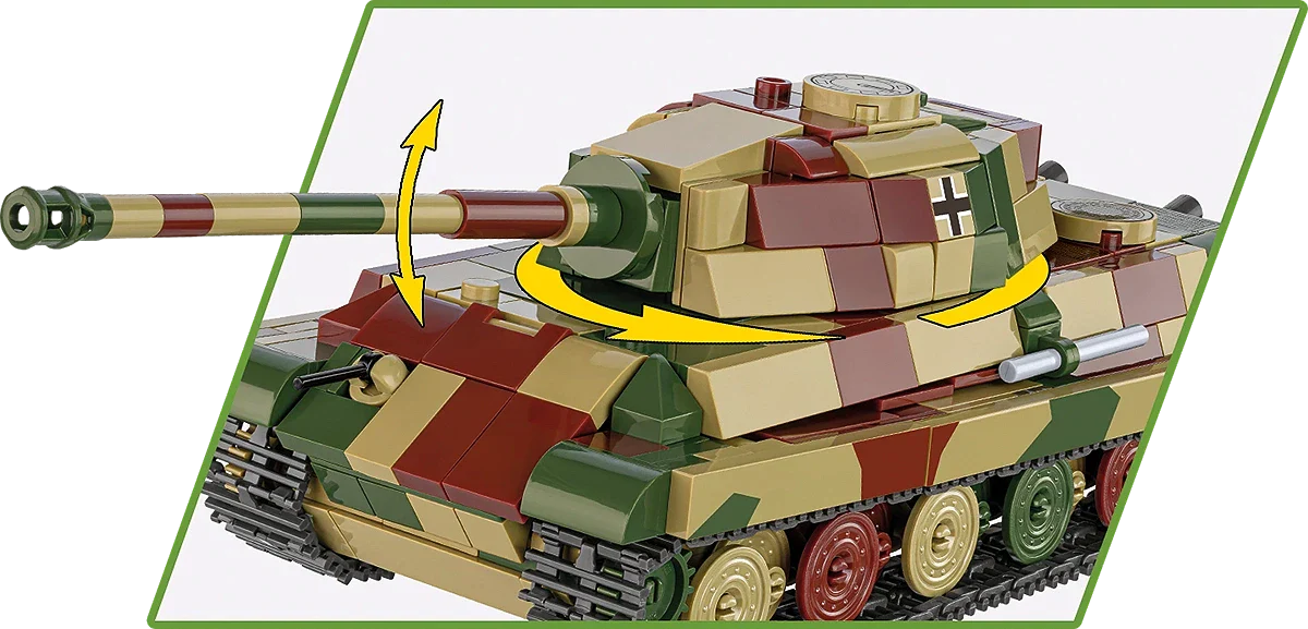 Cobi 2732 Pz.Kpfw. VI B Tiger II "Köningstiger" Koottava Panssarivaunu 500 Osaa - Image 4