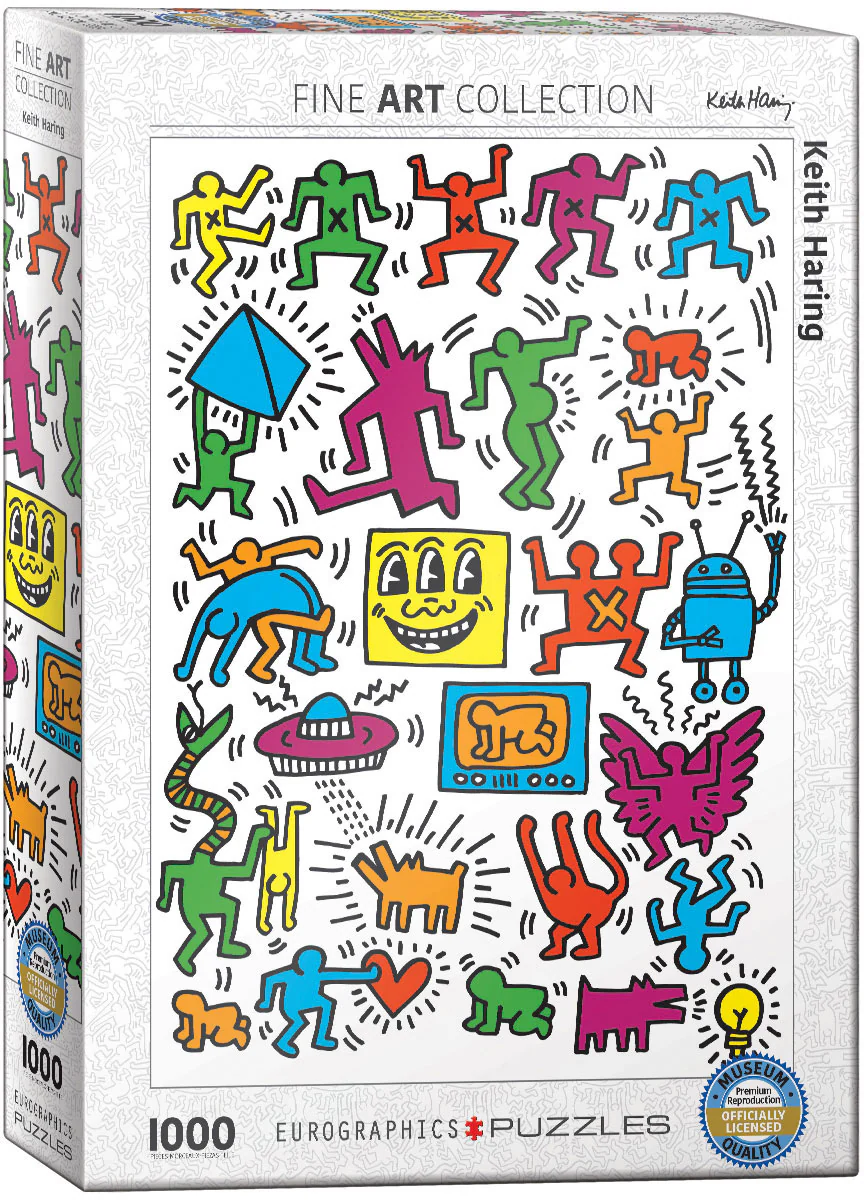 Eurographics 1000 Palan Palapeli Collage By Keith Haring