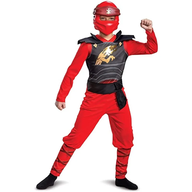 Ninjago Kai Punainen Puku ja Naamari S (4-6v/109-126cm)