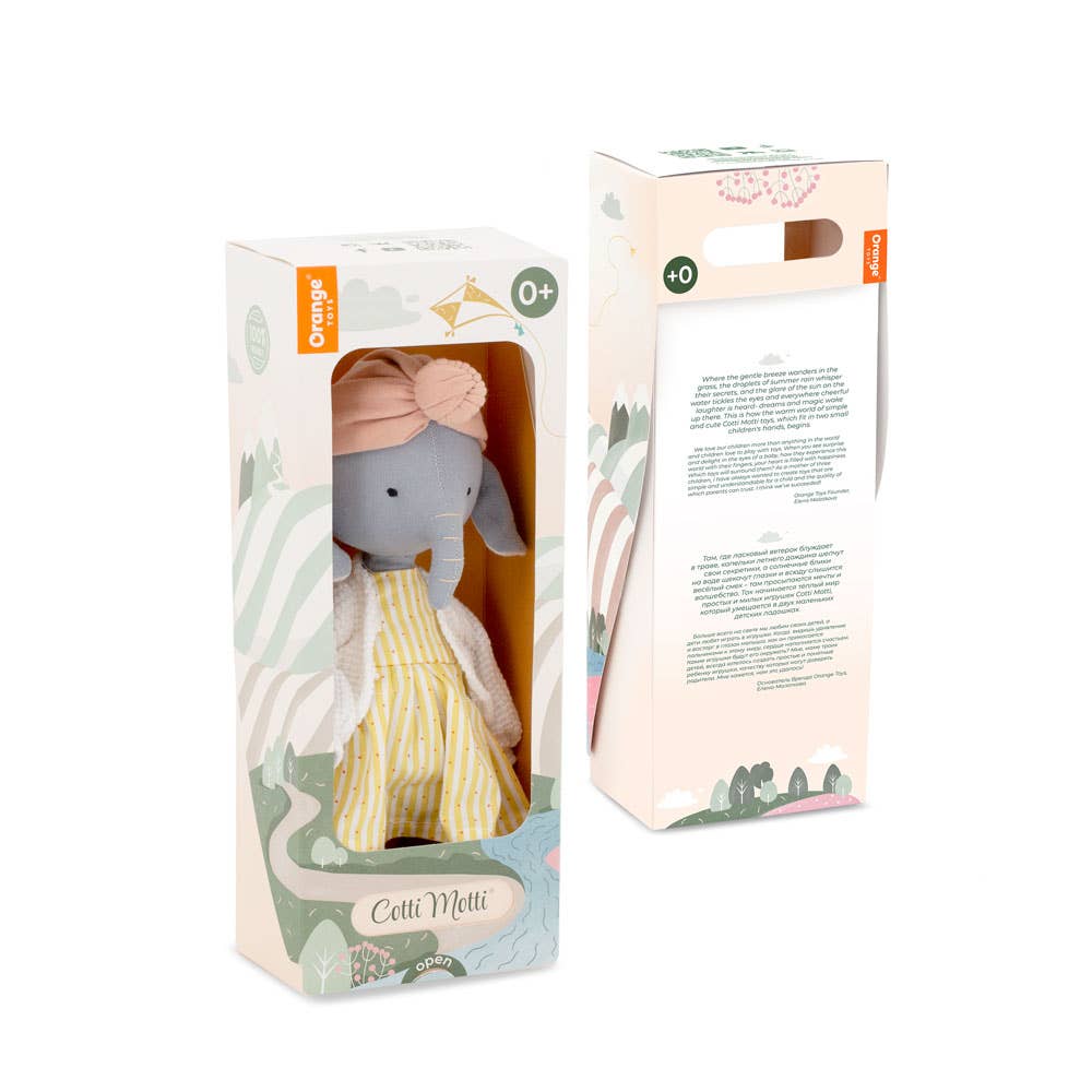 Orange Toys Cotti Motti Alicia Elefantti Pehmolelu 30cm - Image 6