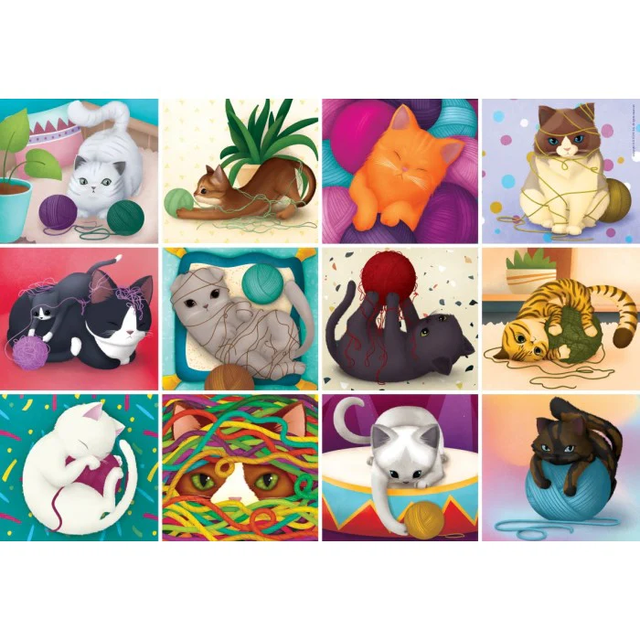 D-Toys 1000 Palan Palapeli Cats With Threads - Image 2