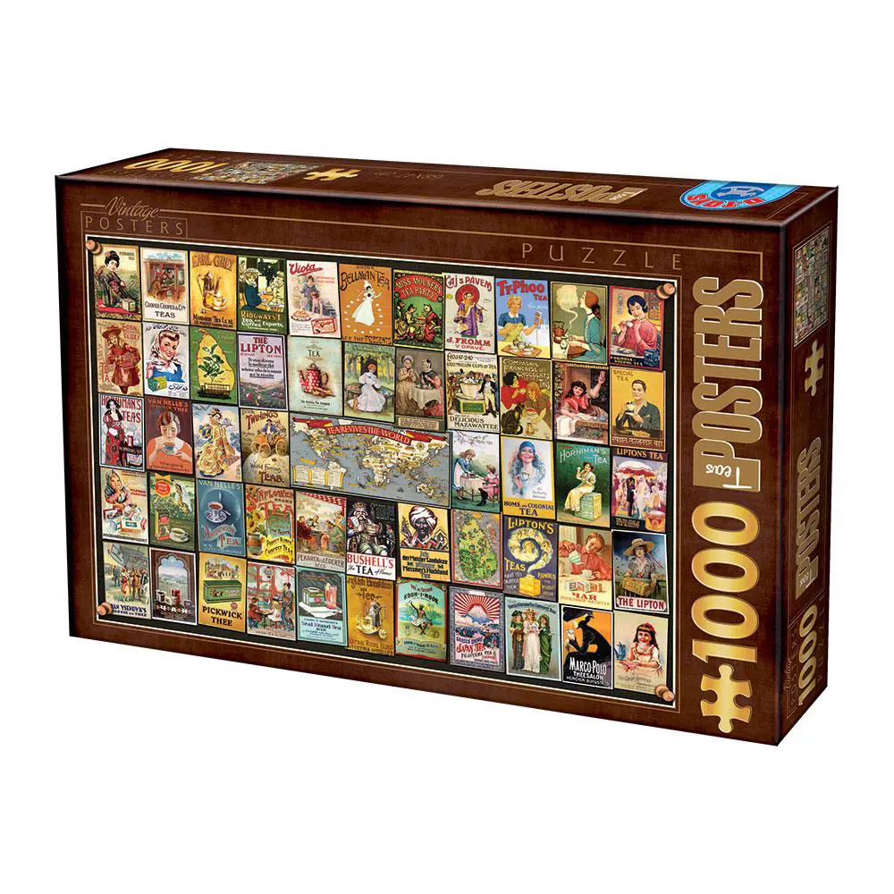 D-Toys 1000 Palan Palapeli Vintage Poster Teas