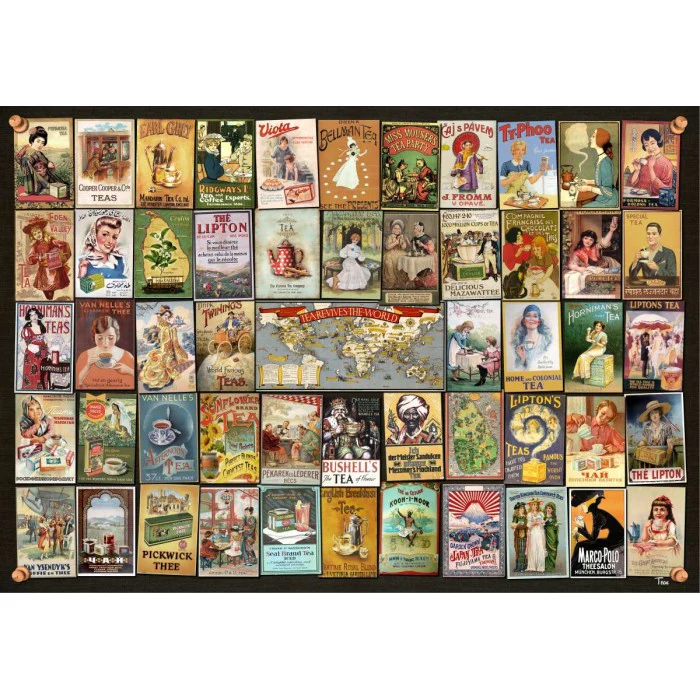 D-Toys 1000 Palan Palapeli Vintage Poster Teas - Image 2
