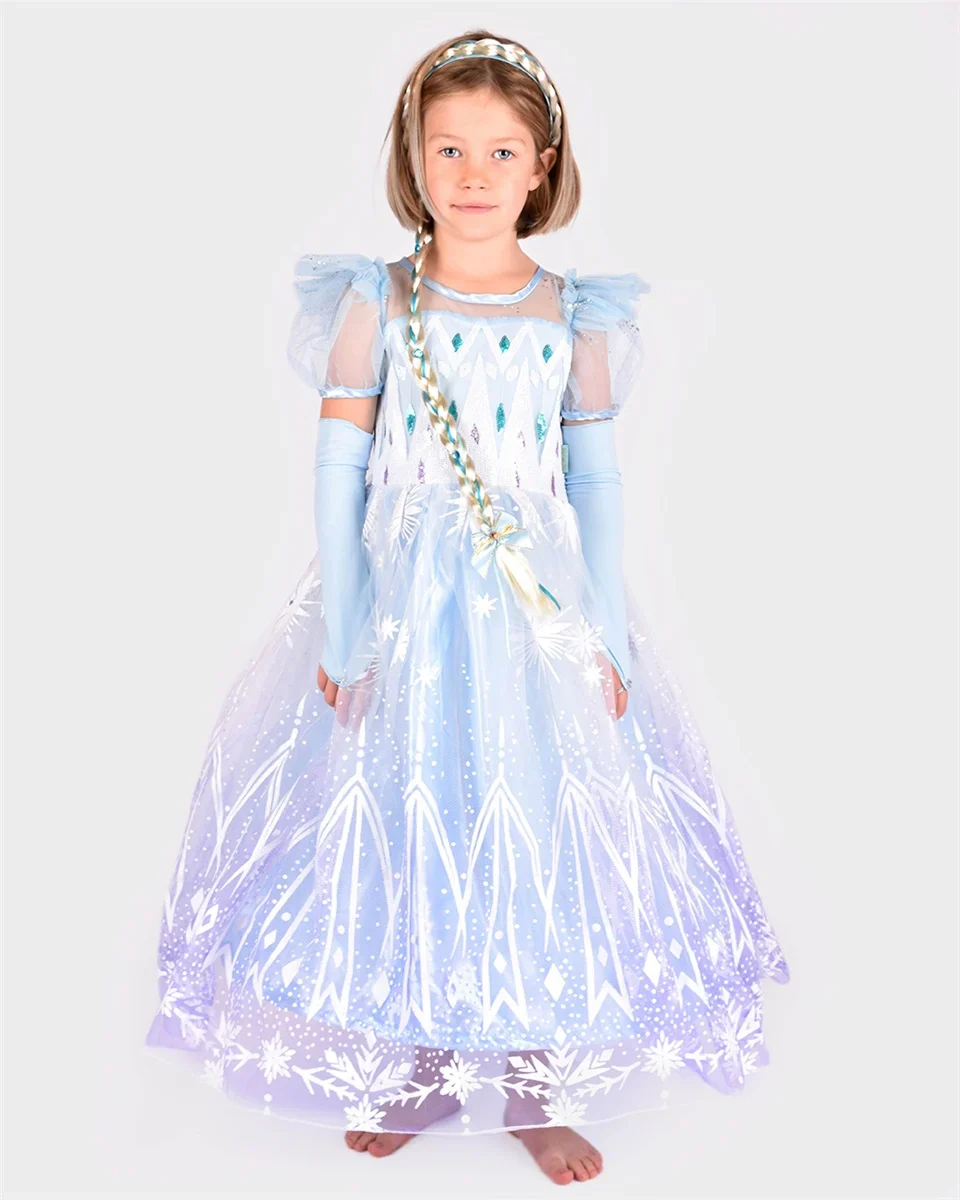 Den Goda Fen Jääprinsessa "Frozen" Mekko Sininen 2-4v 98-104 cm