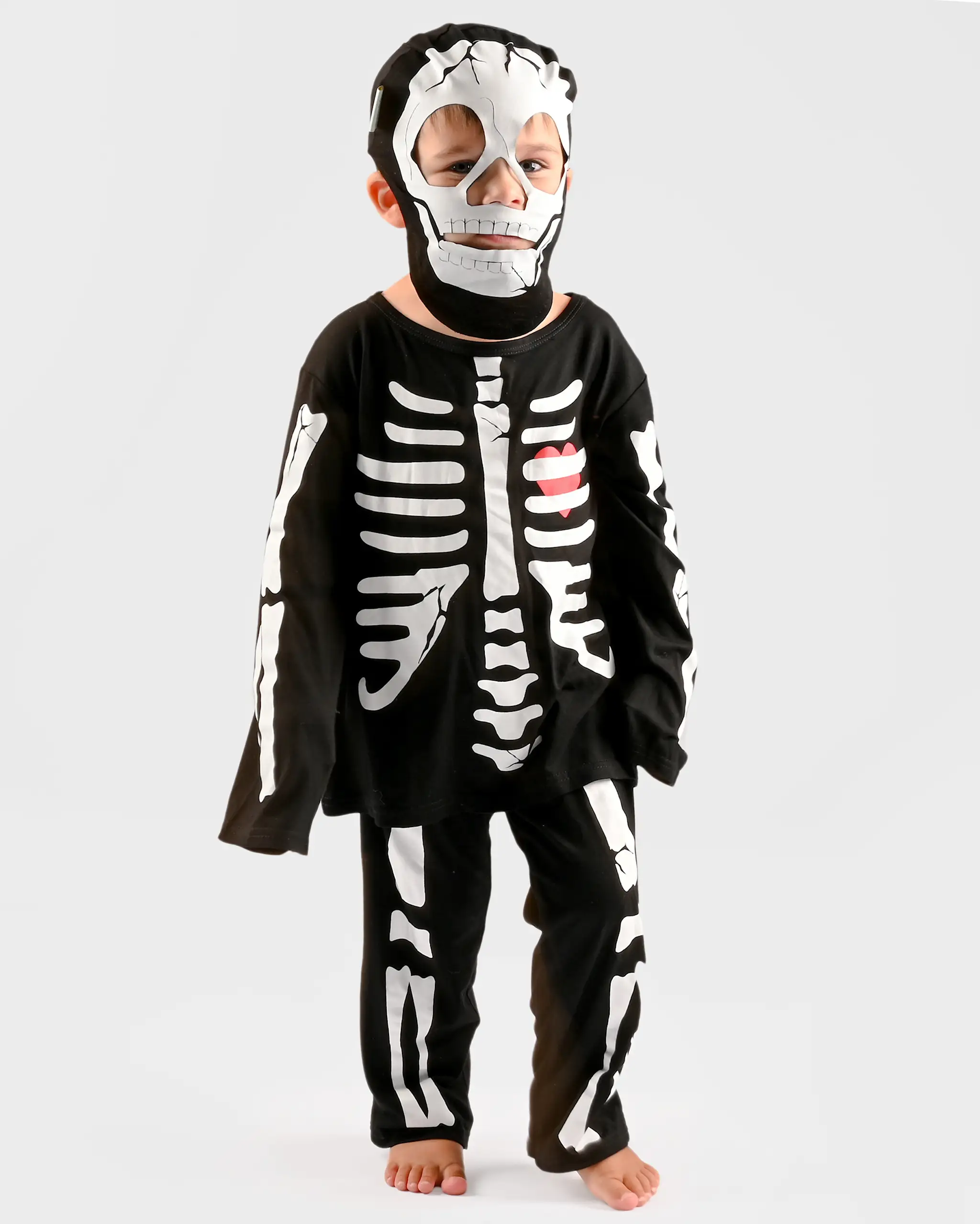 Den Goda Fen Luurankopuku Maskilla 110-116 cm