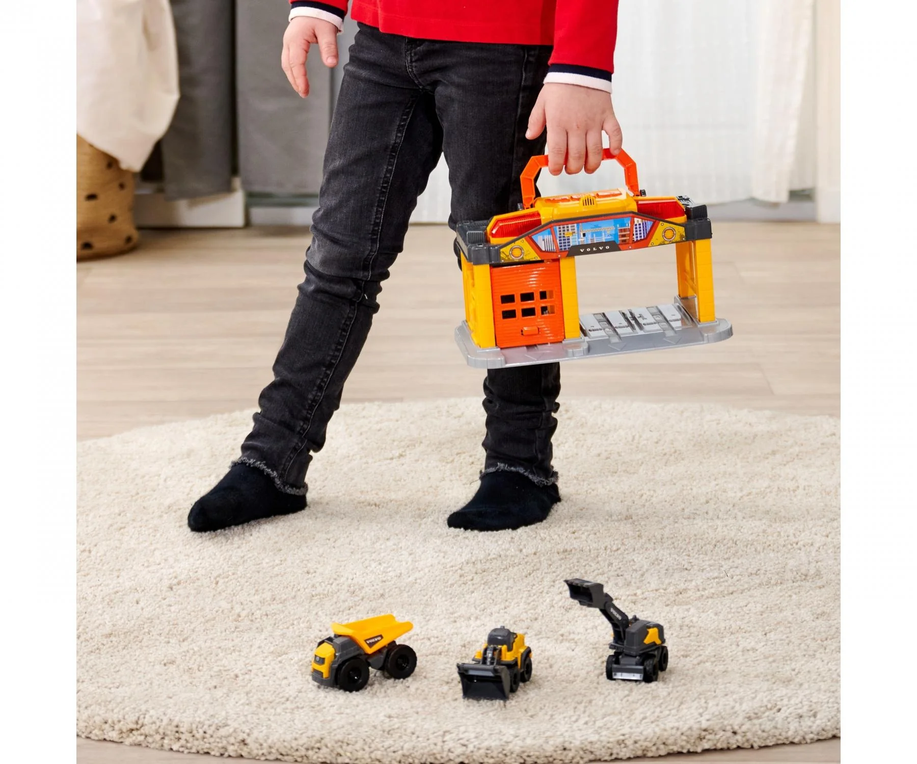Dickie Toys Volvo Työkoneet ja Varikko Äänillä ja Valolla - Image 5