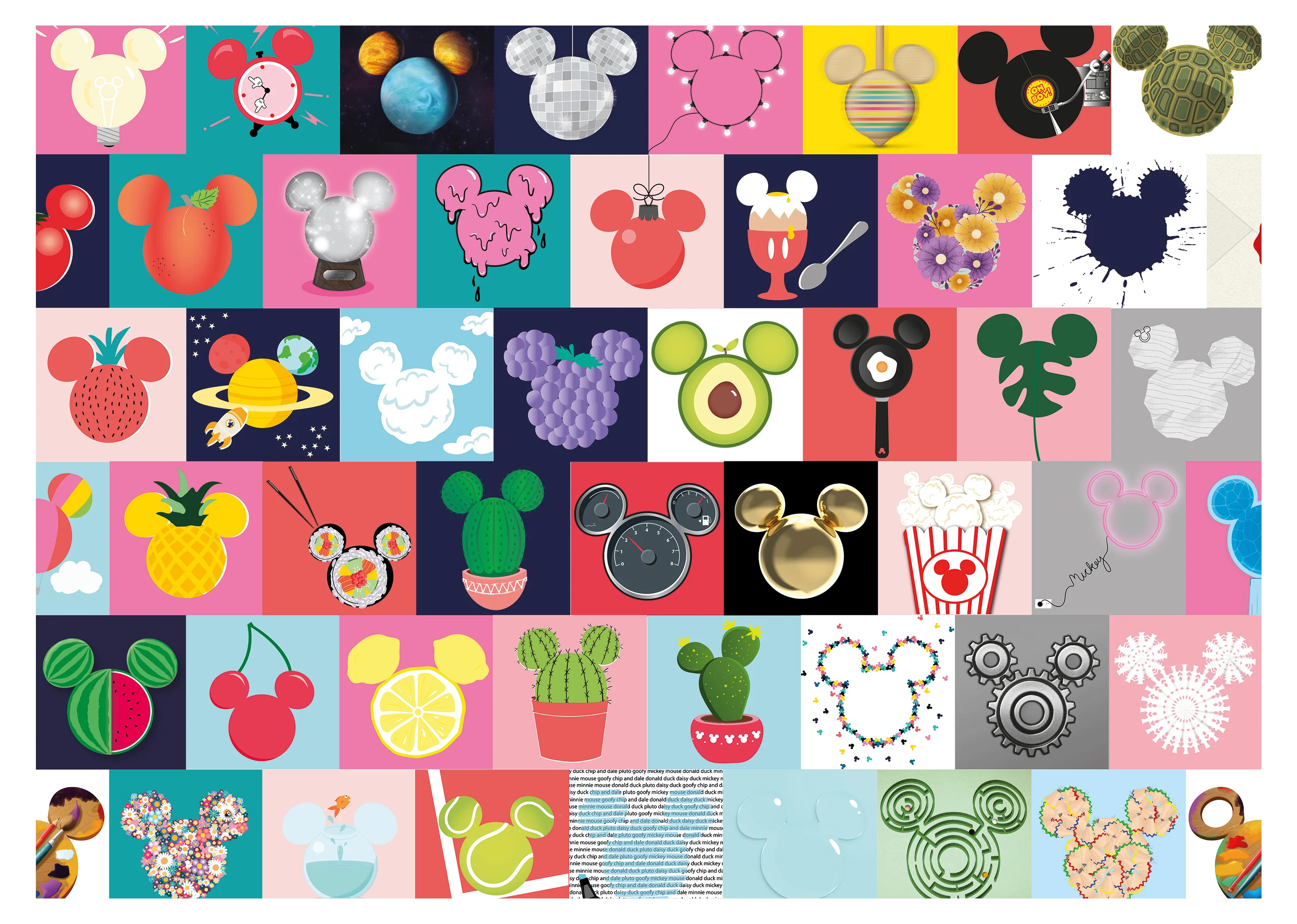 Dino Puzzle 1000 Palan Palapeli Mickey Mouse Ears - Image 2