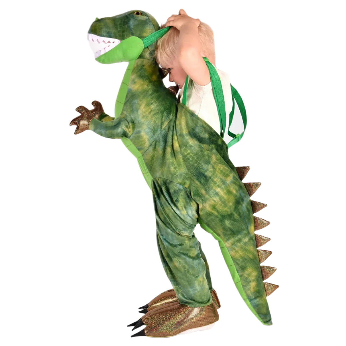 Dinosauruspuku Henkseleillä Vihreä - Image 2