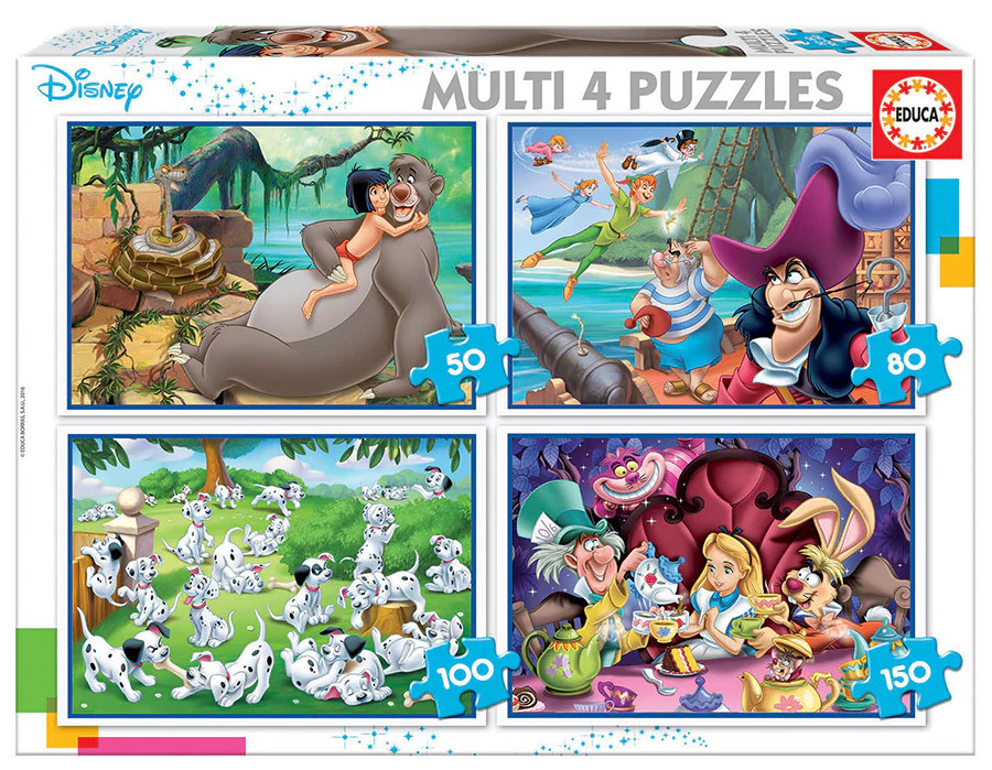 Disney Classics 4 palapeliä, Paloja 50-150