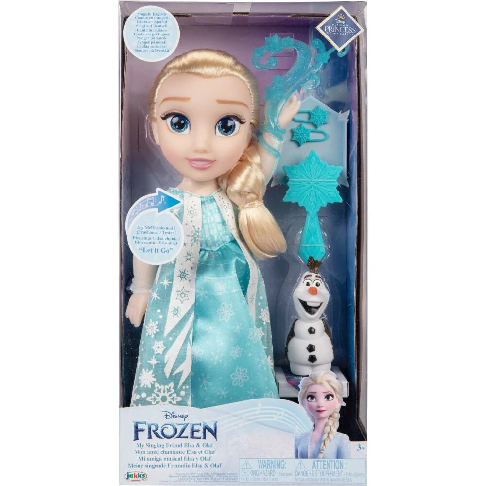 Disney Frozen Classic Feature Laulava Elsa Nukke 38cm - Image 3