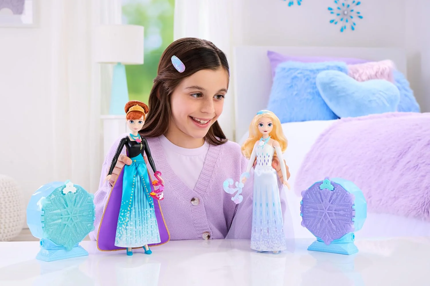 Disney Frozen Elsa Nukke Jewel Reveal Yllätysleikkisetti - Image 2