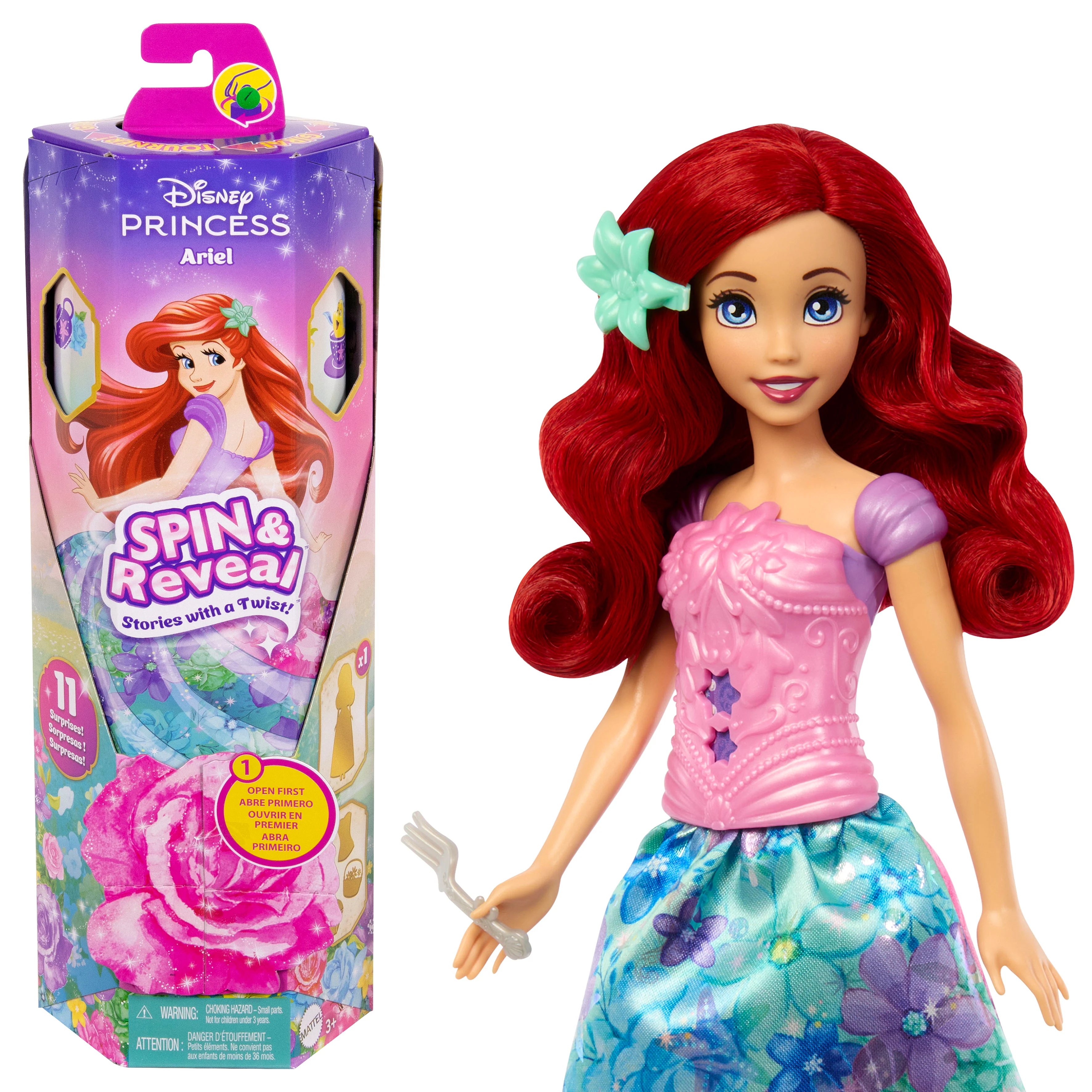 Disney Princess Fashion Reveal Ariel Yllätysnukke 30cm - Image 2