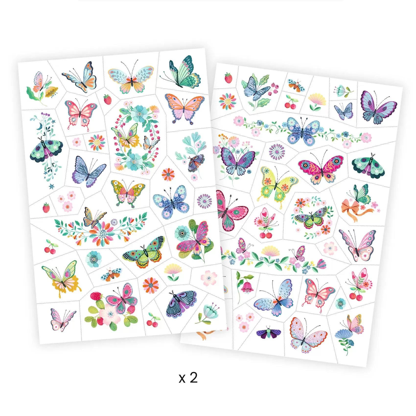 Djeco Glitter Tatuoinnit Perhoset/Dream Butterflies - Image 2