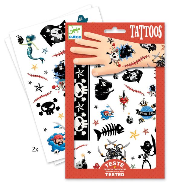 Djeco tatuointi Pirates