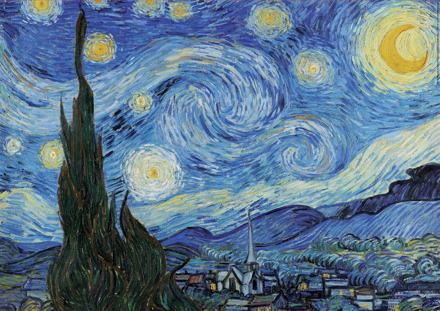 Educa The Starry Night Vincent Van Gogh 1000 Palan Palapeli - Image 2