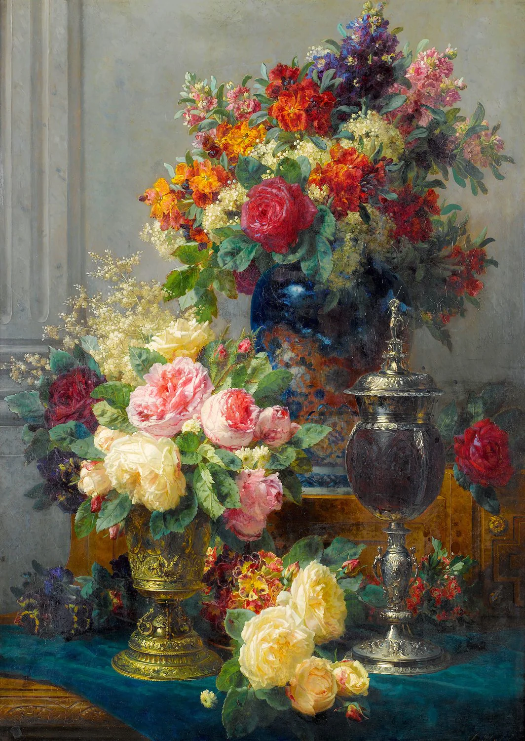 Enjoy Puzzle 1000 Palan Palapeli Spring Flowers With Chalices - Image 2