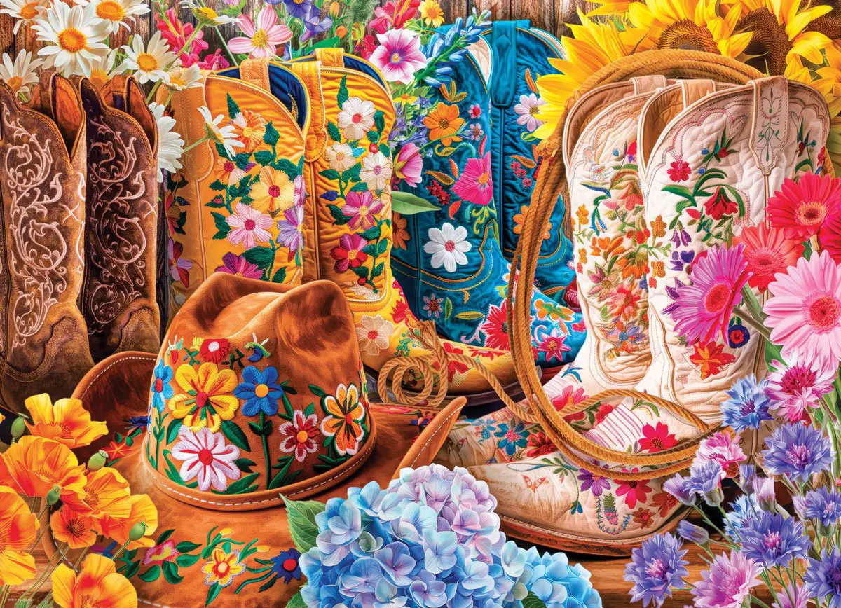 Eurographics 1000 Palan Palapeli Cowgirl Boots - Image 2