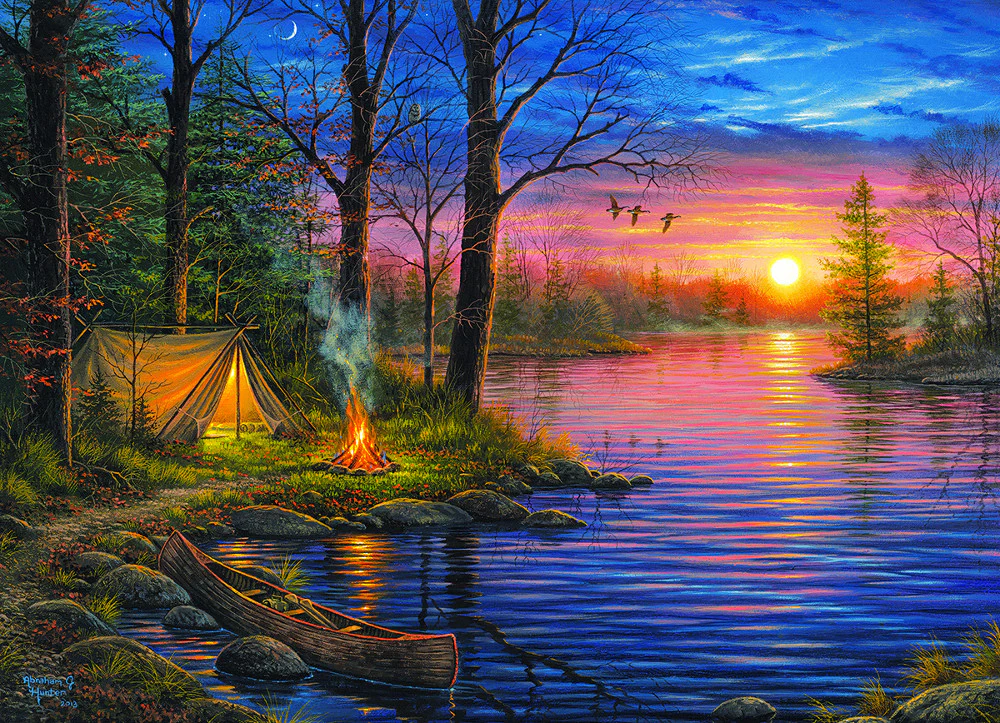 Eurographics 1000 Palan Palapeli Evening Mist By Abraham Hunter - Image 2