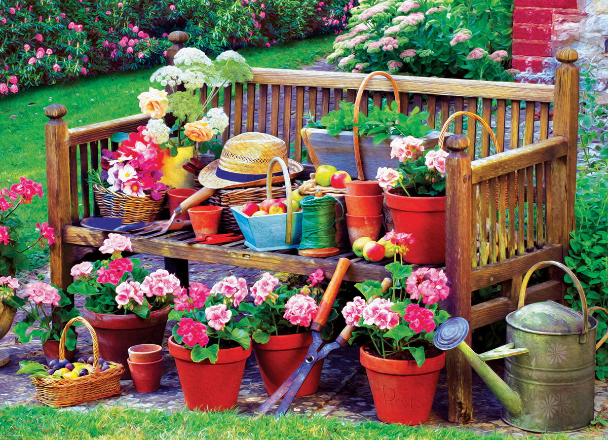 Eurographics 1000 Palan Palapeli Garden Bench - Image 2