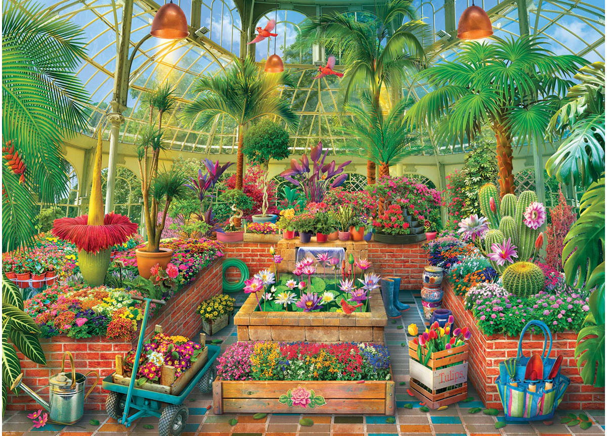 Eurographics 1000 Palan Palapeli Greenhouse Garden - Image 2