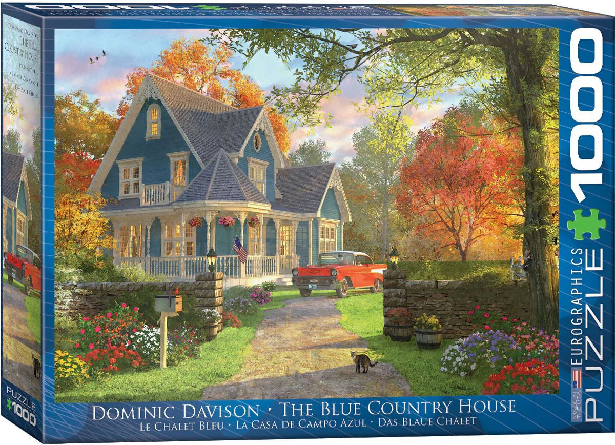 Eurographics 1000 Palan Palapeli The Blue Country House