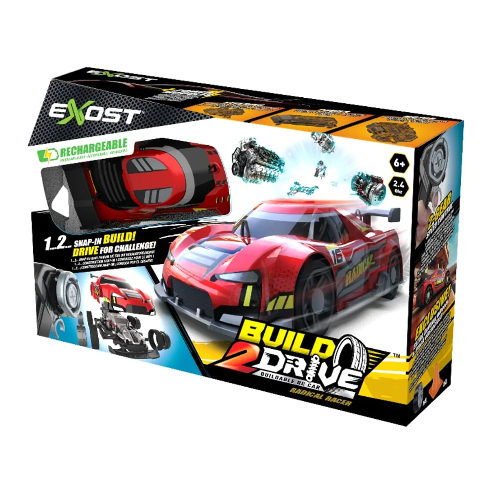 Exost Build 2 Drive Rakennettava Radio-Ohjattava Auto Radical Racer