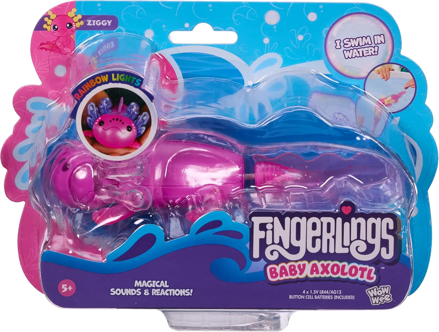 Fingerlings Interaktiivinen Aksolotli Glitter