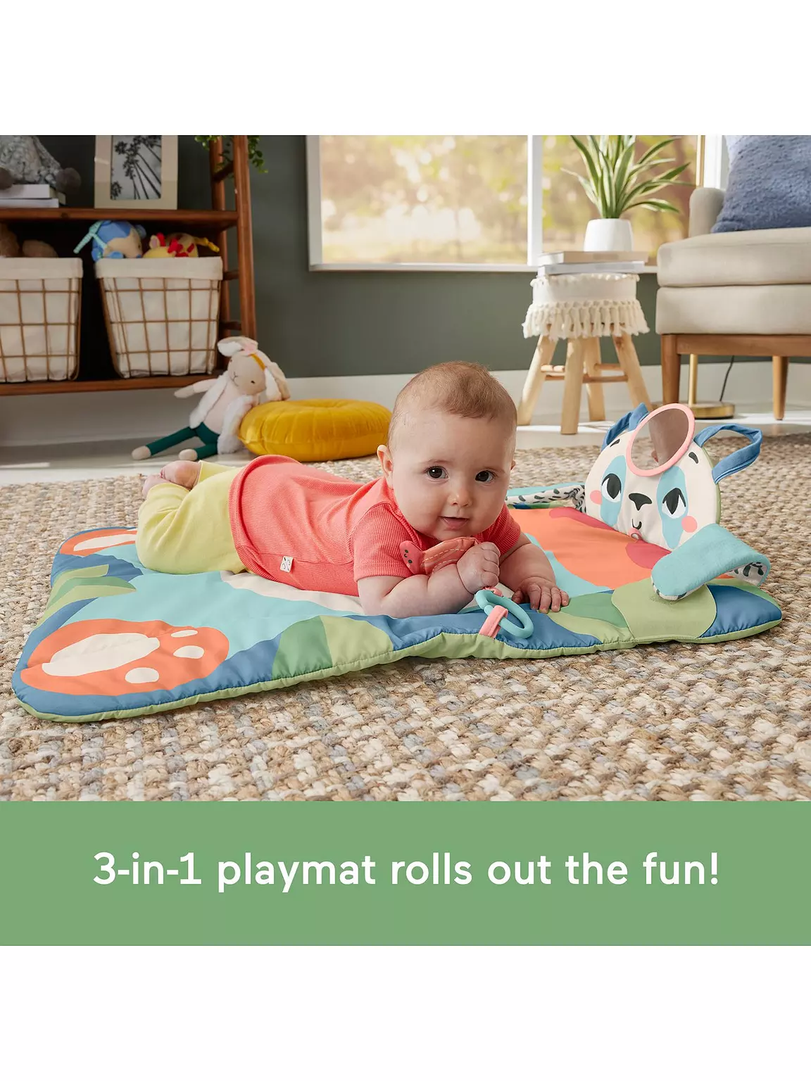 Fisher-Price Planet Friends Panda 3 in 1 Leikkimatto/Aktiviteettimatto - Image 5