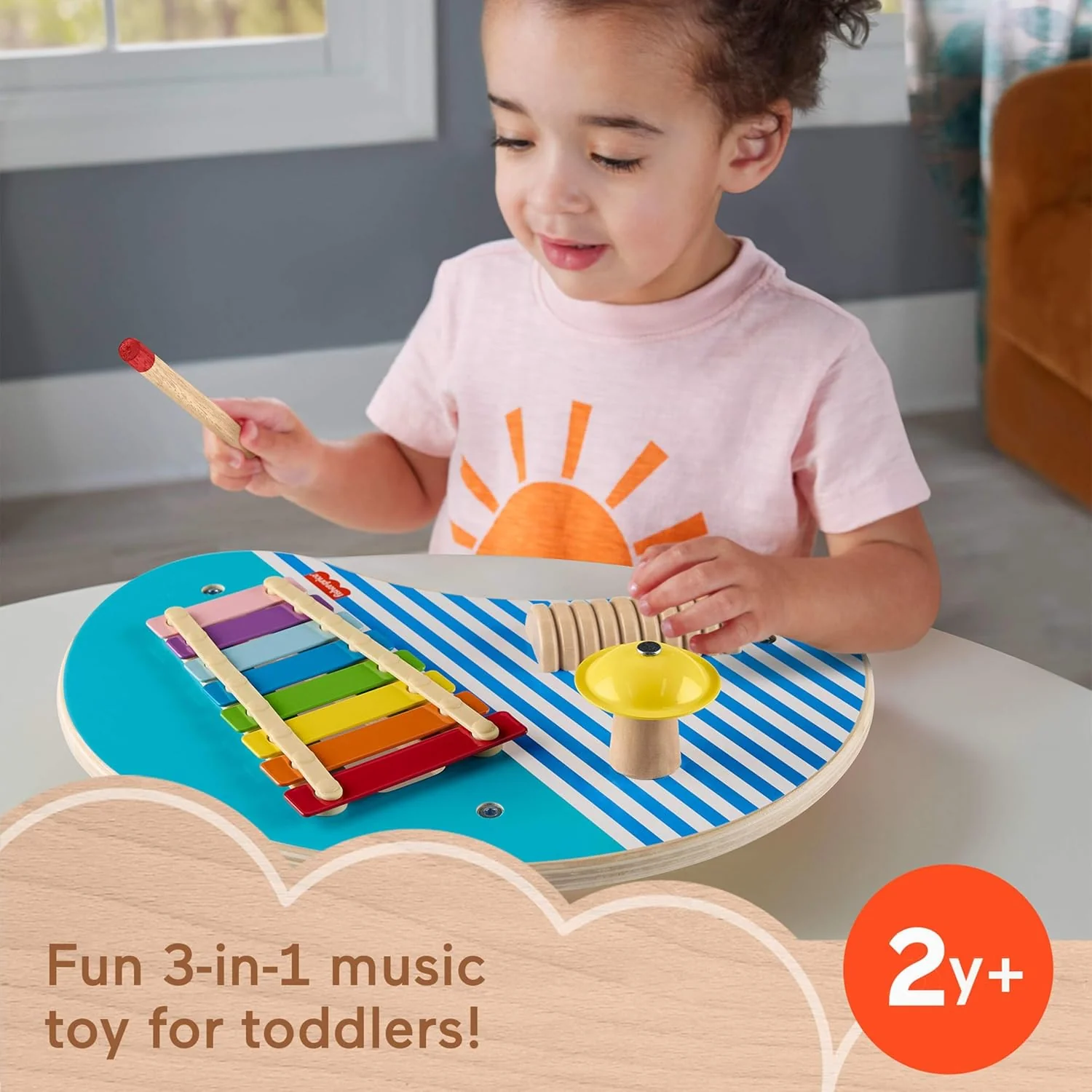 Fisher-Price Puinen Soittopöytä - Image 5