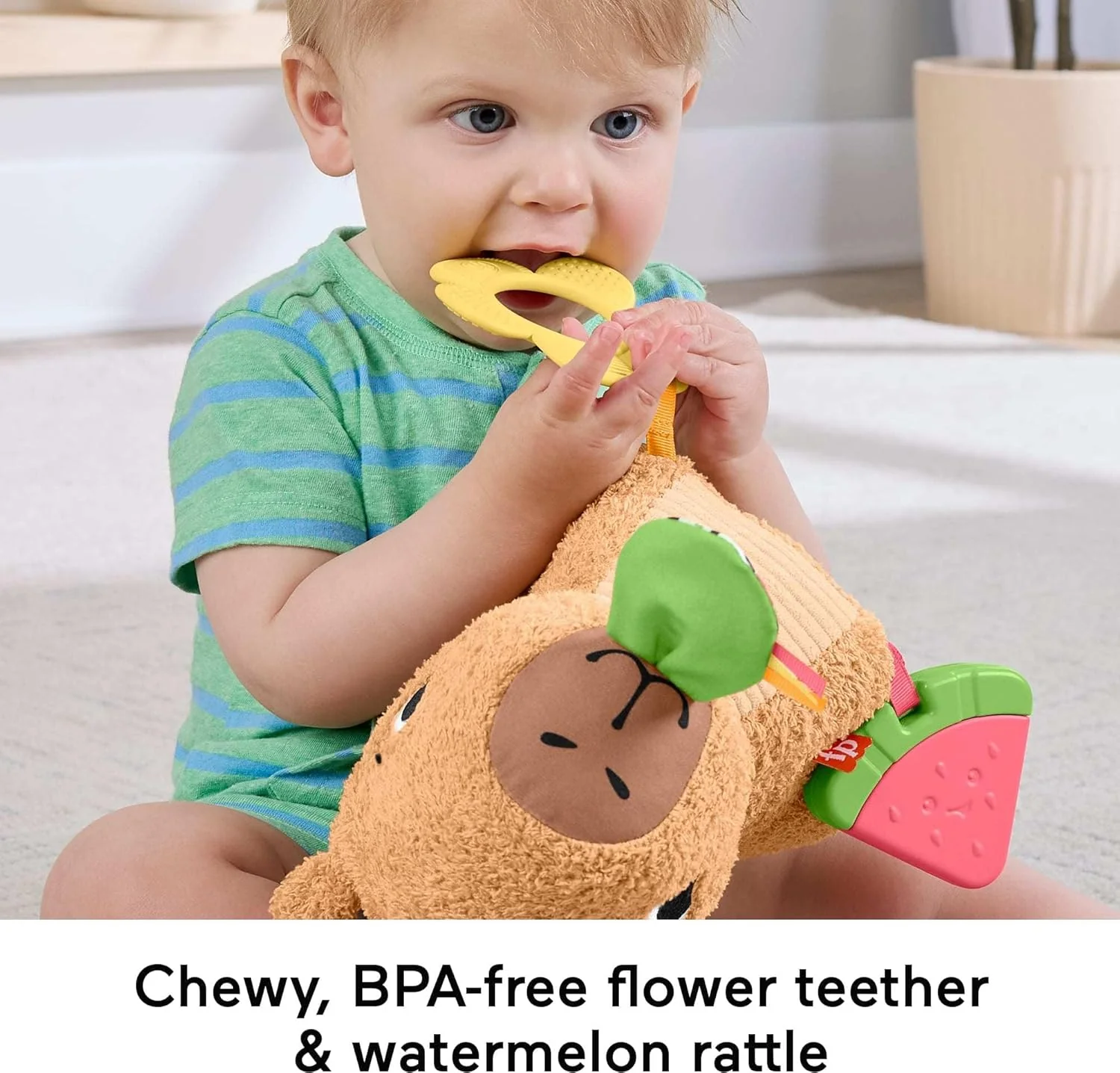 Fisher-Price Sensimals Snuggle Snacky Cabybara Aktiviteettipehmolelu - Image 4