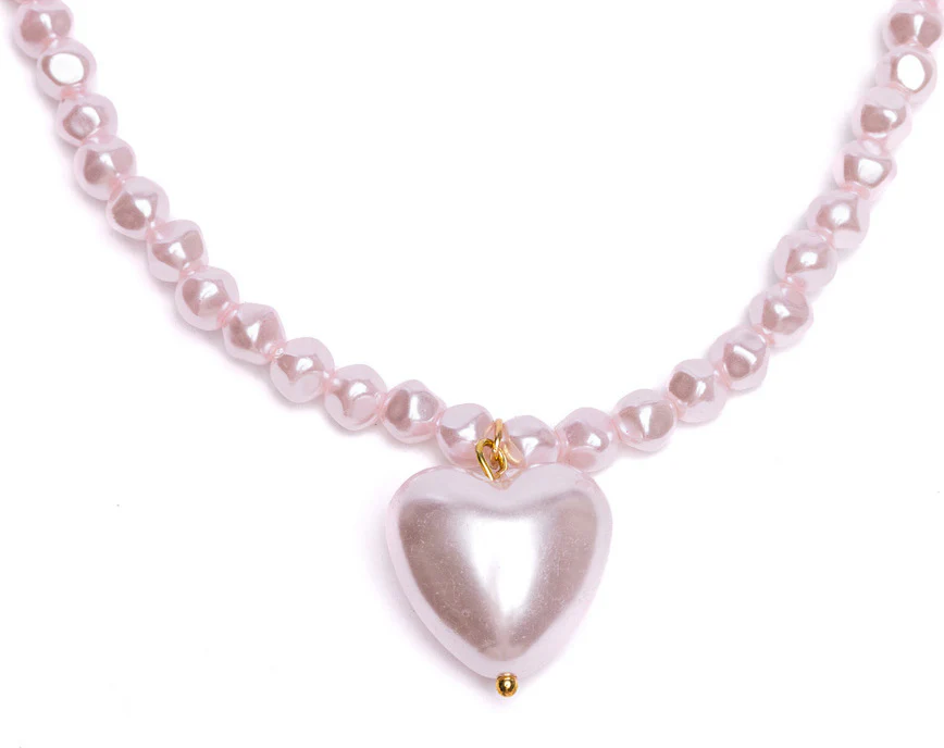Great Pretenders Pink Pearl Heart Kaulakoru - Image 3