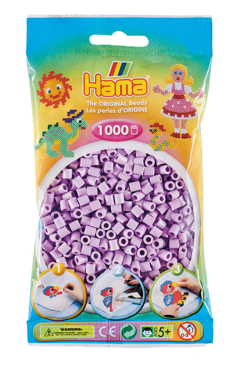 Hama Helmet Midi 1000 kpl Lila Pastelli 207-96