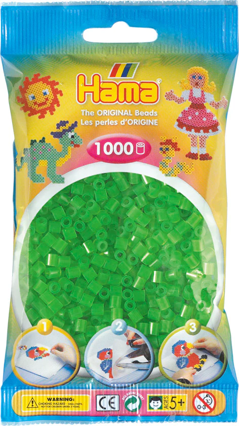 Hama Helmet Midi 1000 kpl Vihreä Neon 207-37