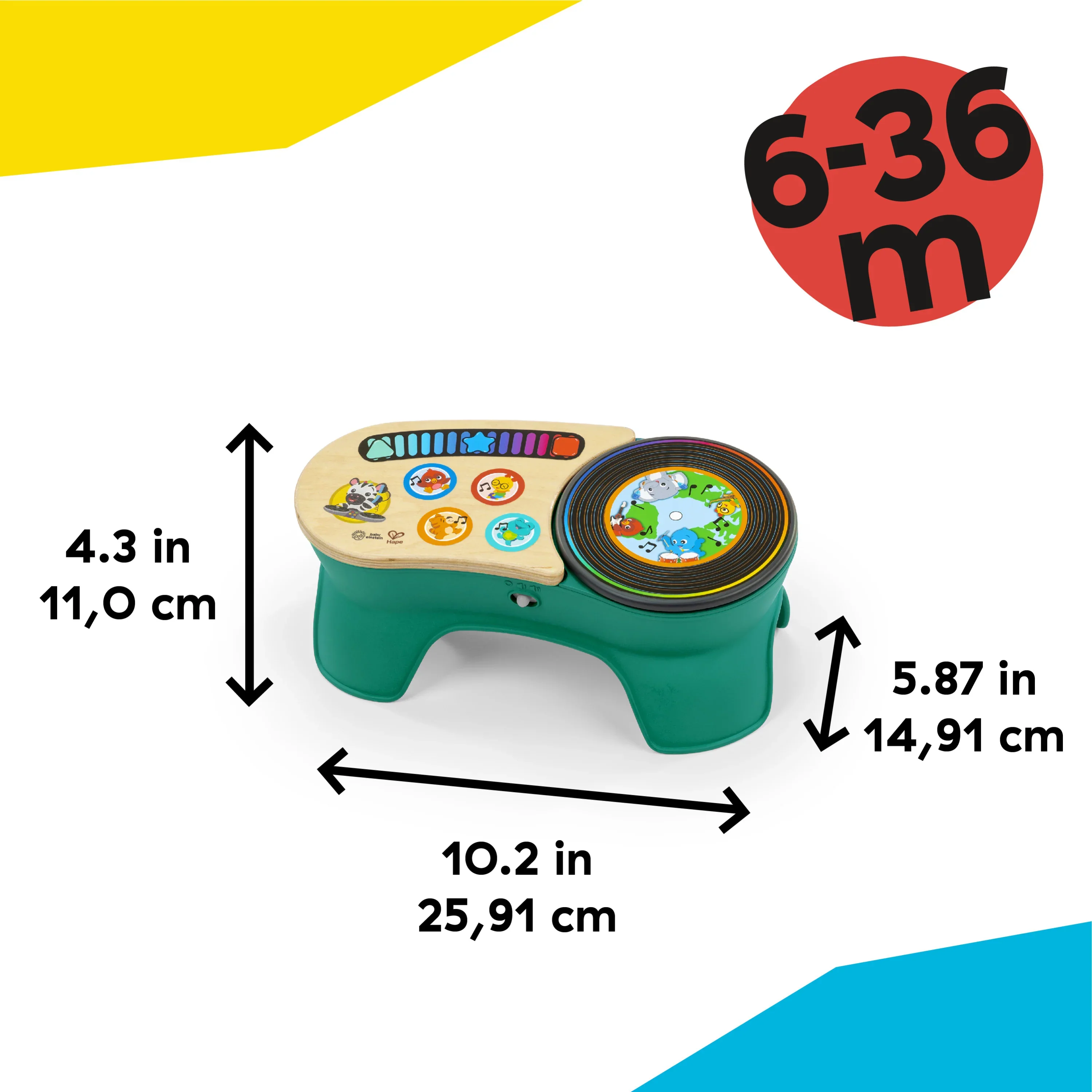 Hape Baby Einstein Magic Touch DJ Mix Lasten Soitin - Image 4