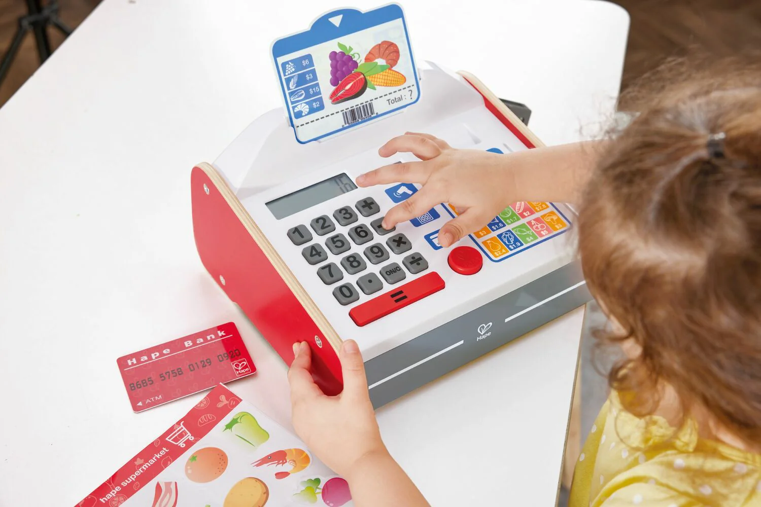 Hape Elektroninen Lasten Kassakone ja Rahat - Image 4
