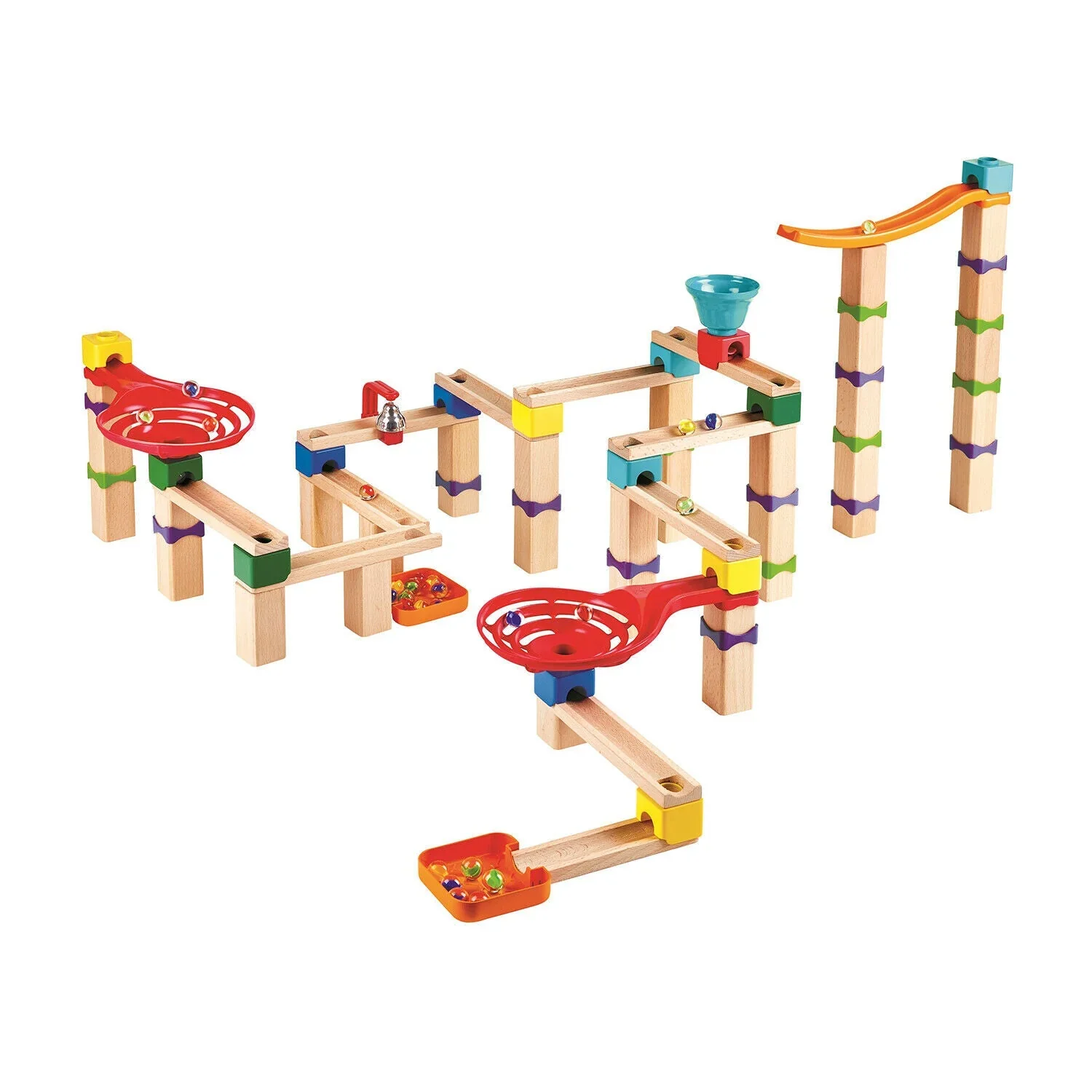 Hape Puinen Kuularata Tricks n Twists Marble Track - Image 3