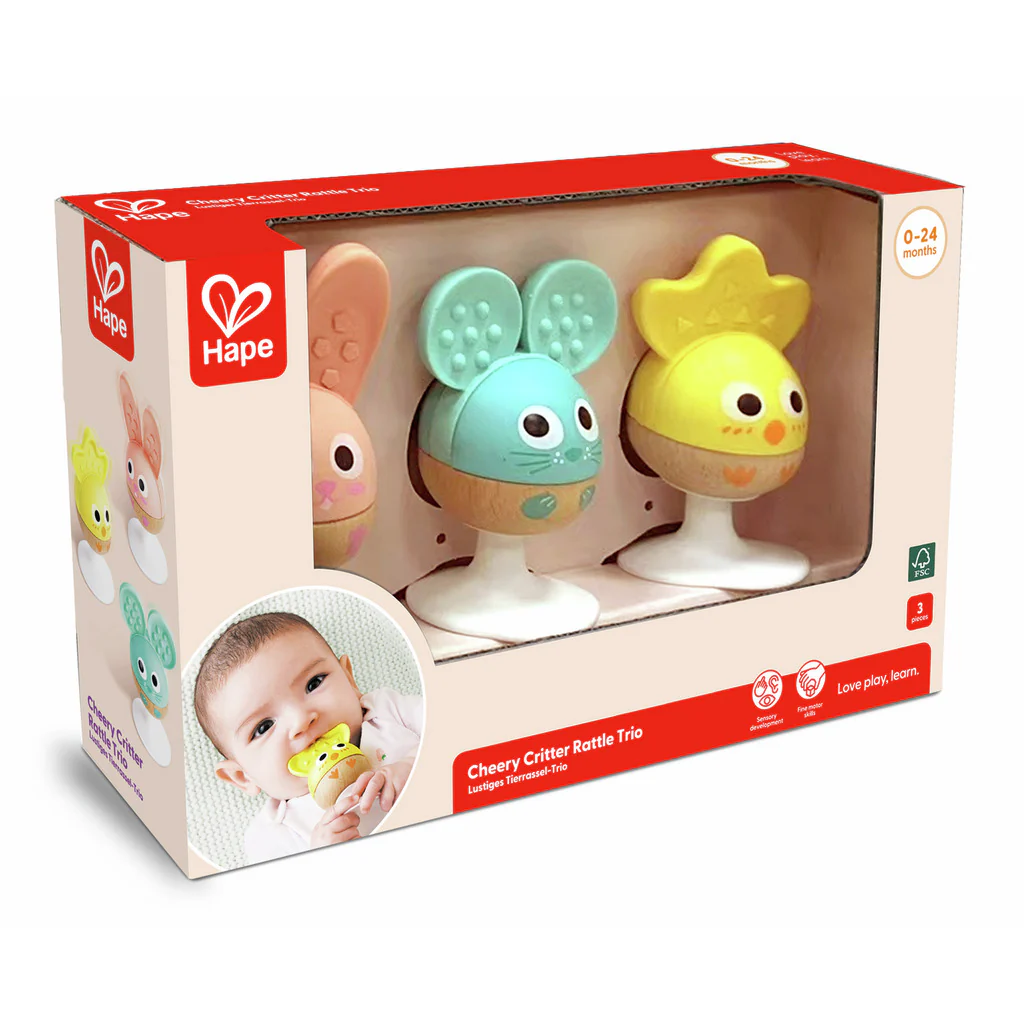 Hape Tarraavat Eläinhelistimet Imukupilla 3 kpl Pastelli - Image 5