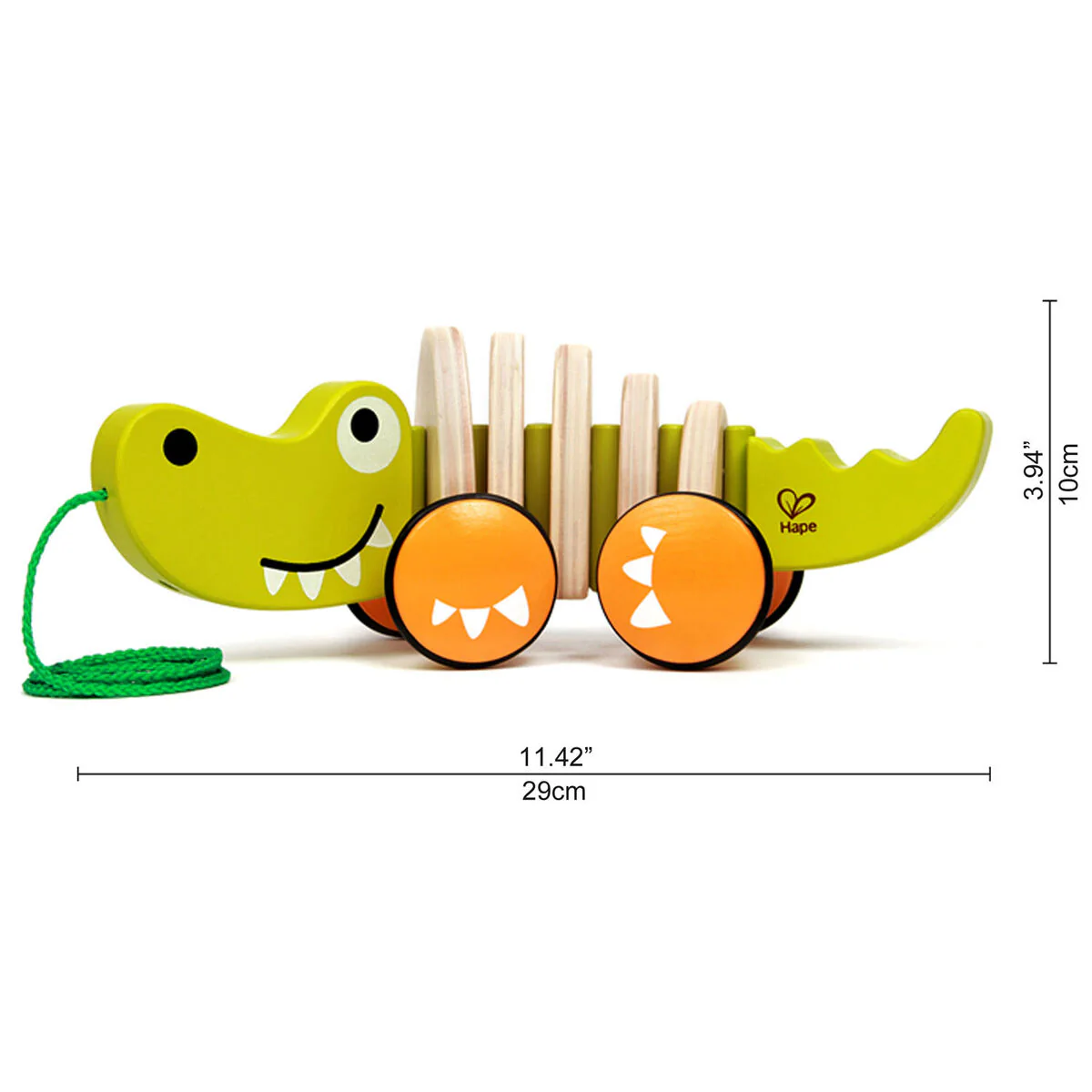 Hape Vedettävä Puinen Krokotiili - Image 4