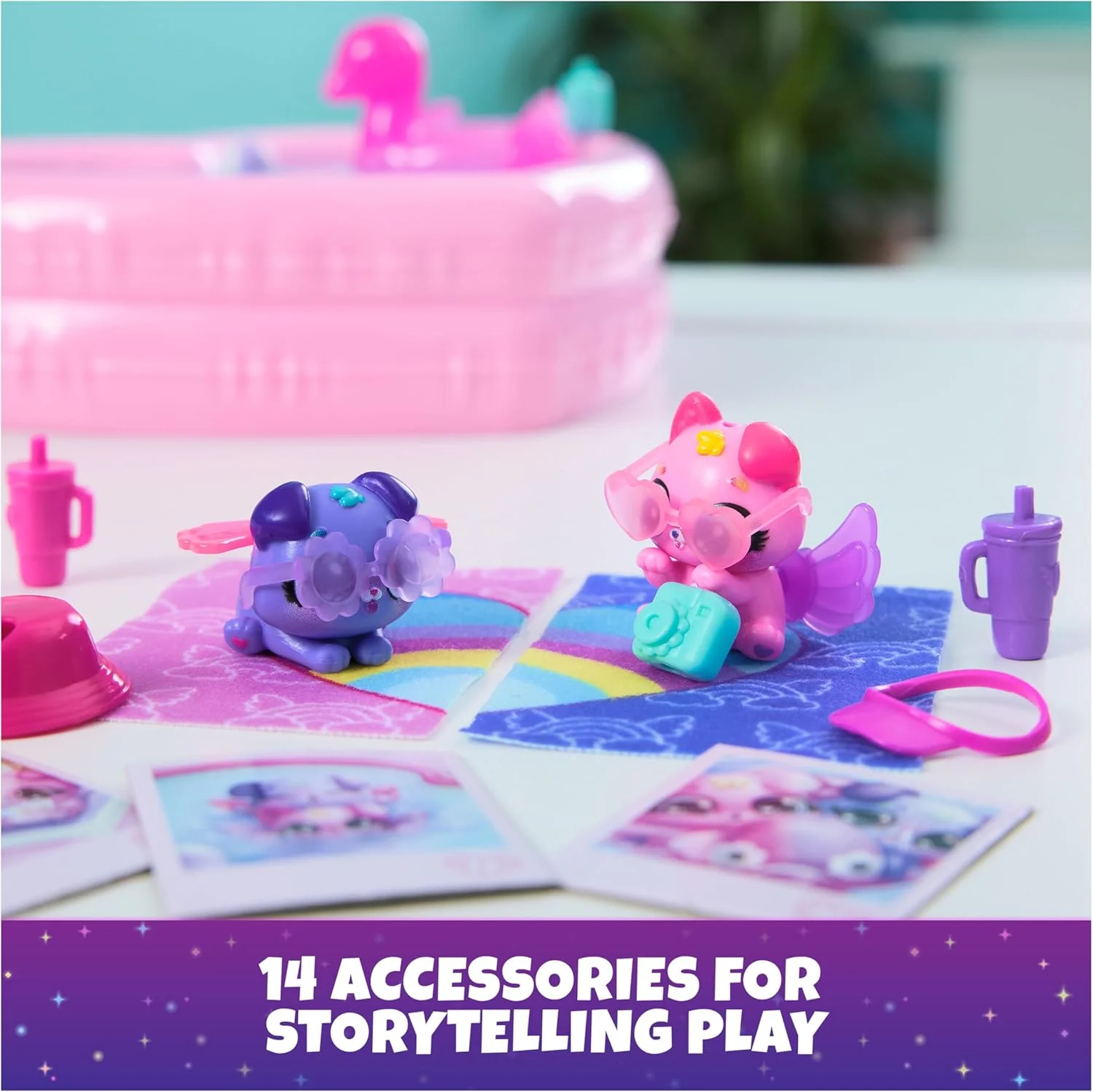 Hatchimals Alive Neon Rainbow Bestie Pool Party - Image 5