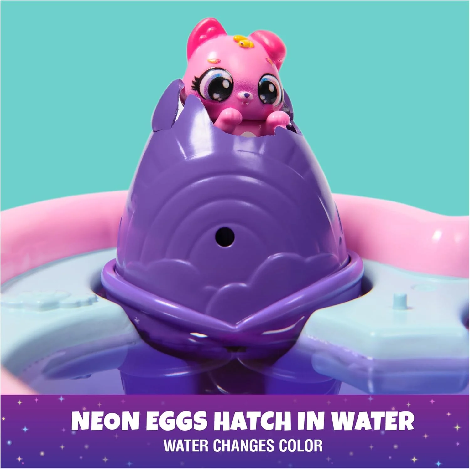 Hatchimals Alive Neon Rainbow Bestie Pool Party - Image 8