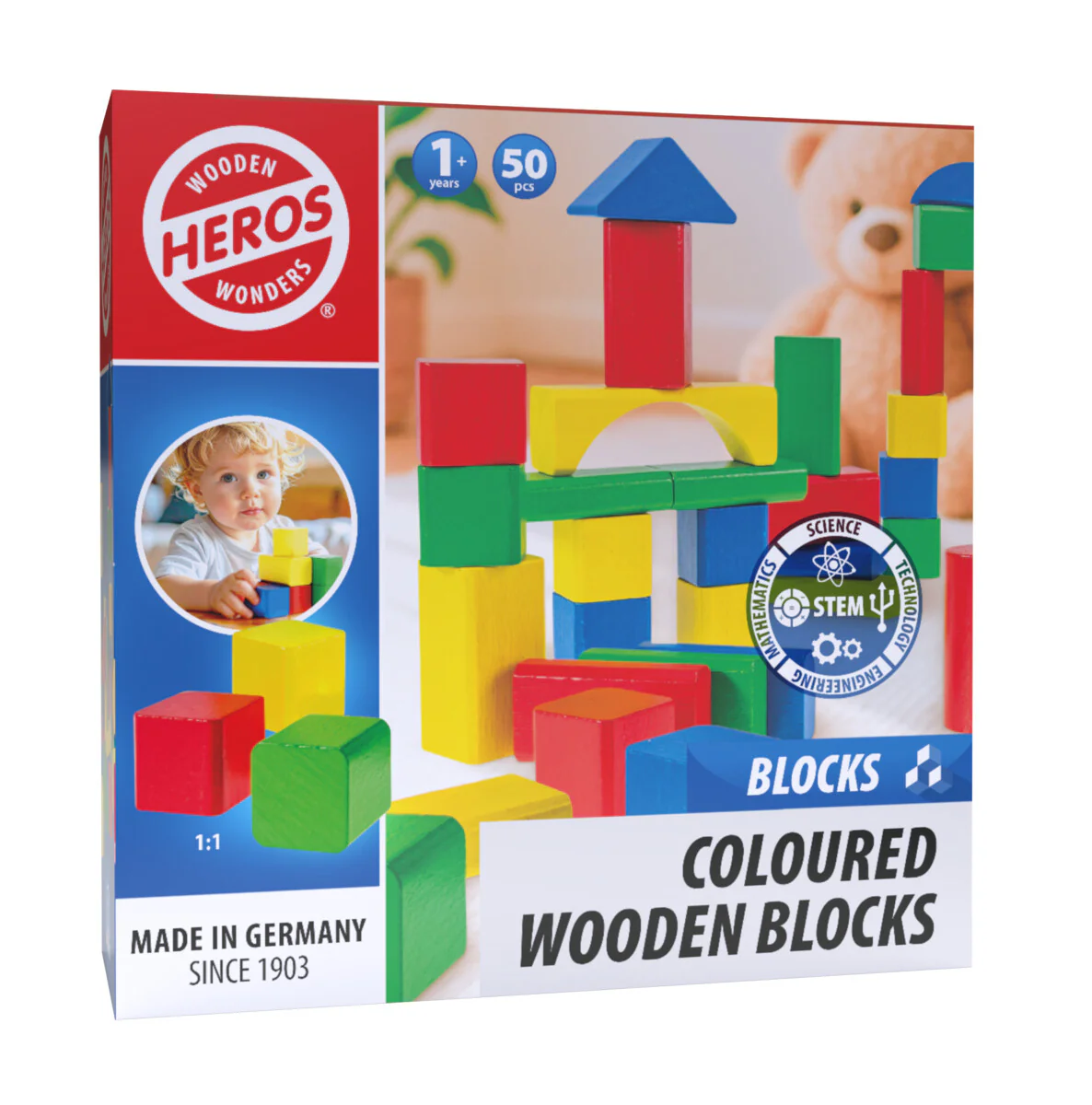 Heros Puiset Rakennuspalikat 50 Palaa - Image 2