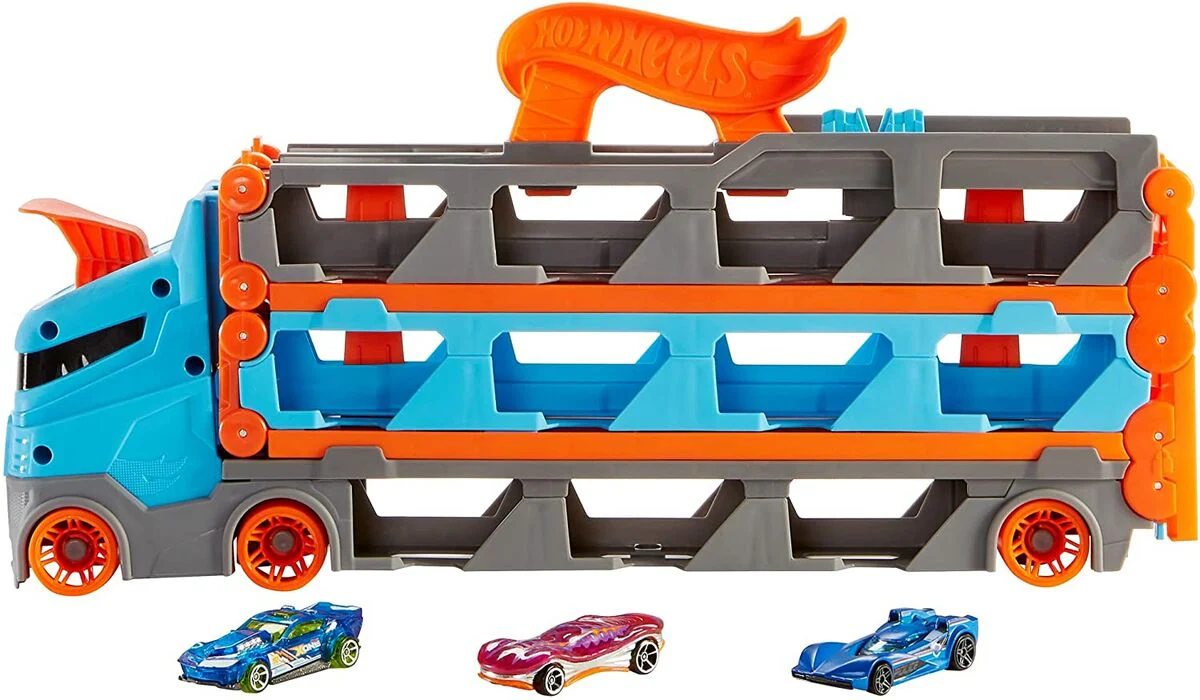 Hot Wheels City Speedway Hauler Autonkuljetusauto Leikkisetti - Image 7