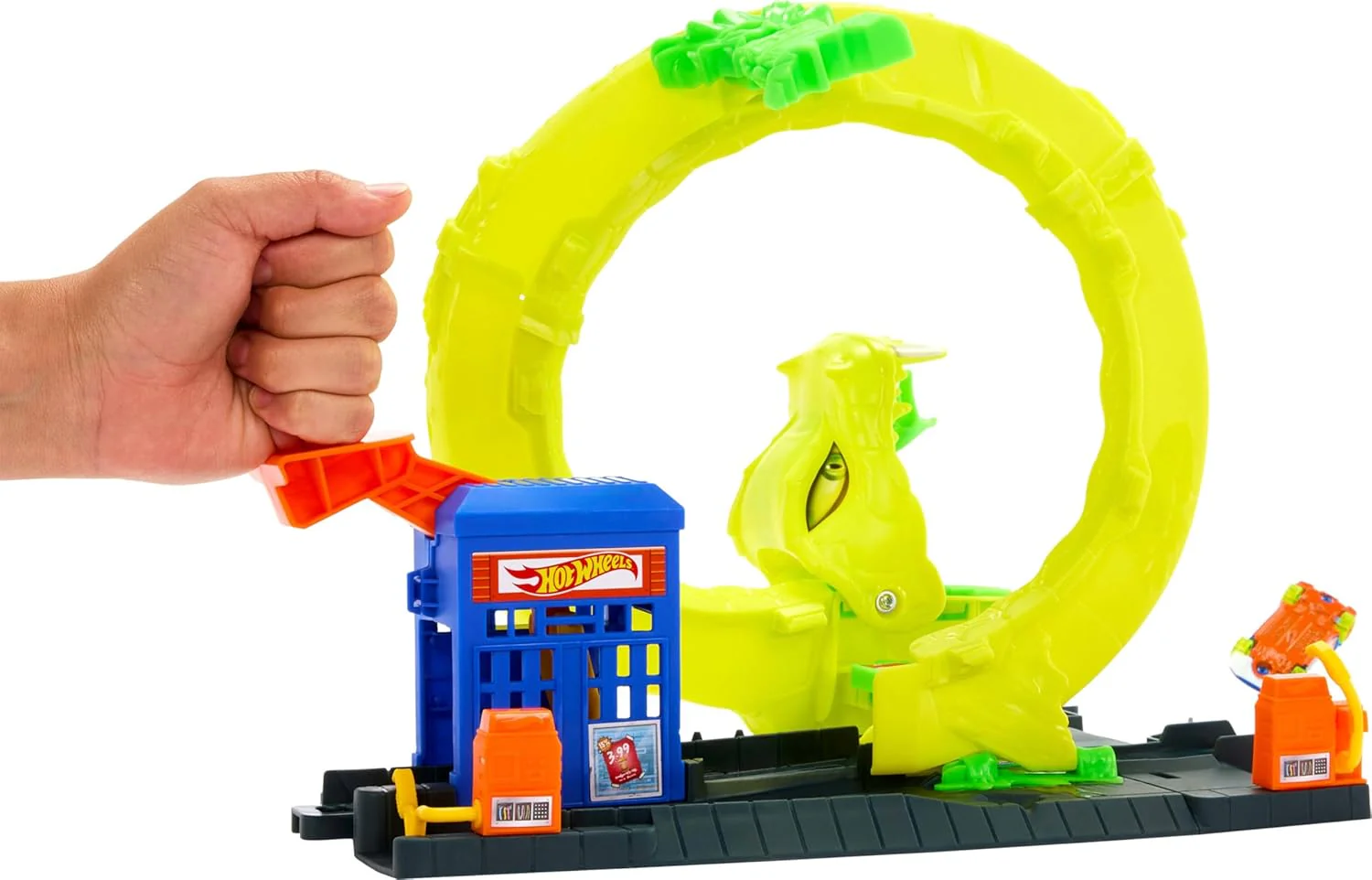 Hot Wheels Snake Spiral Attack Pikkuauto Leikkisetti - Image 2