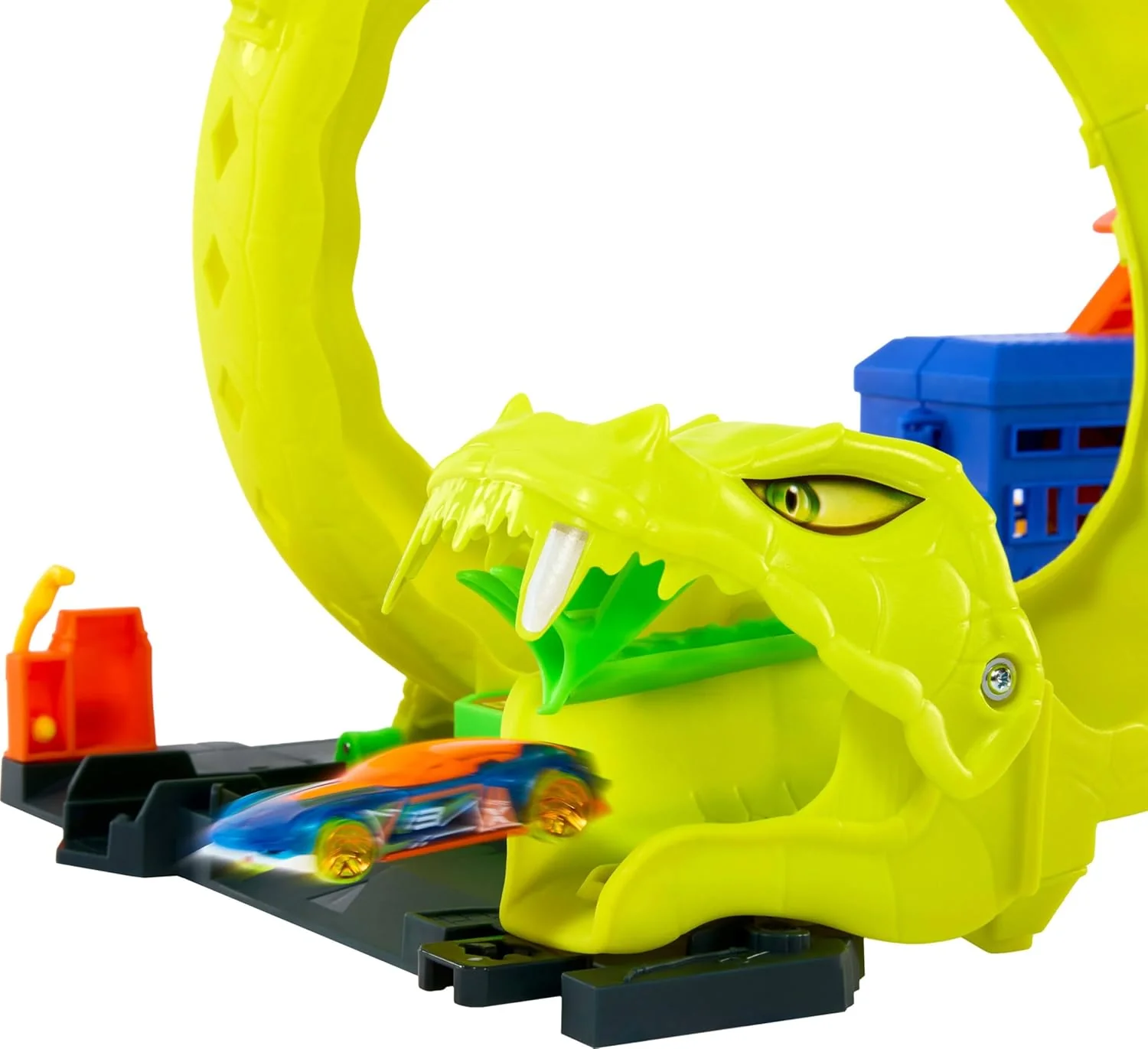 Hot Wheels Snake Spiral Attack Pikkuauto Leikkisetti - Image 3