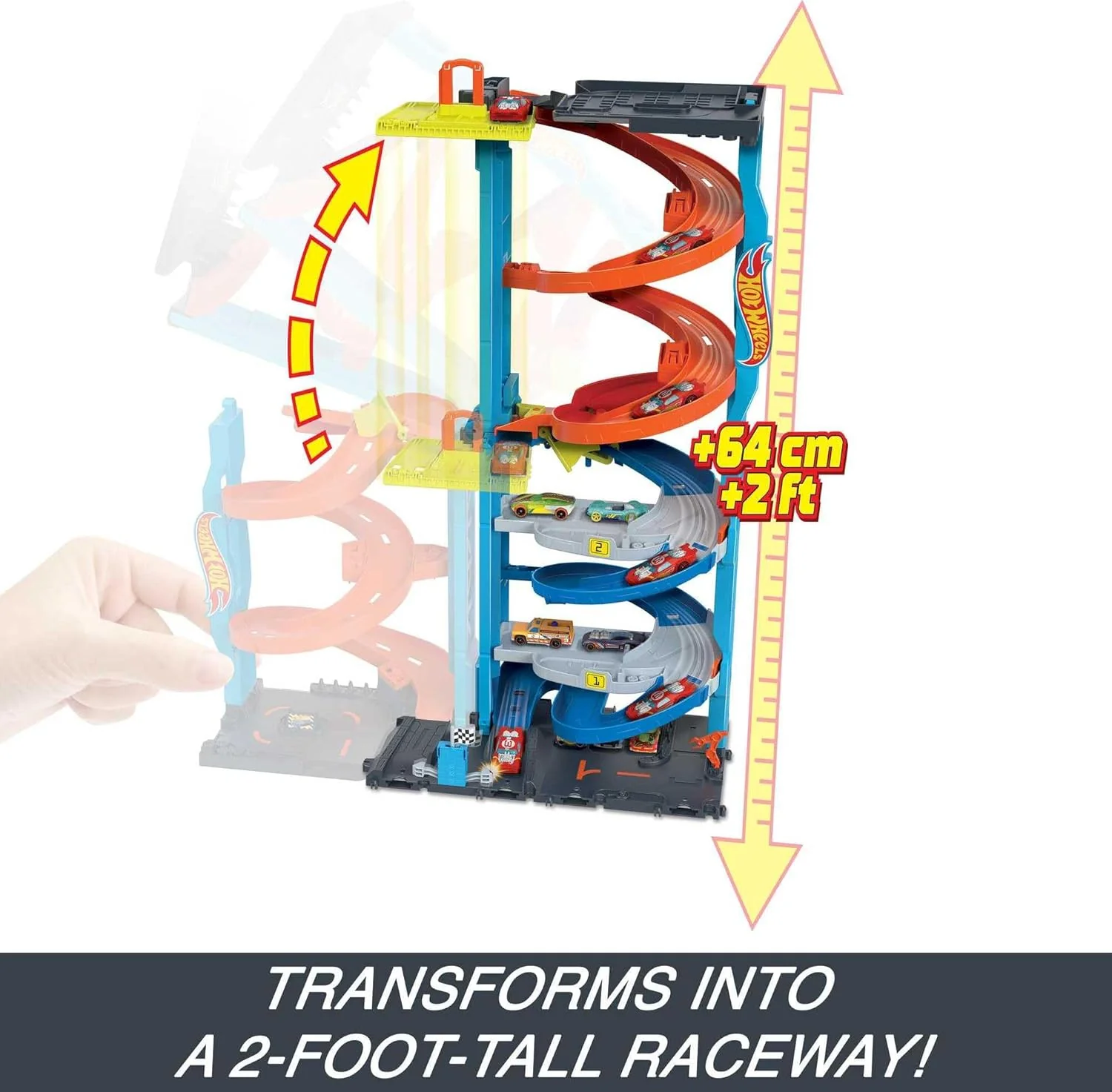 Hot Wheels Transforming Race Tower Leikkisetti - Image 3