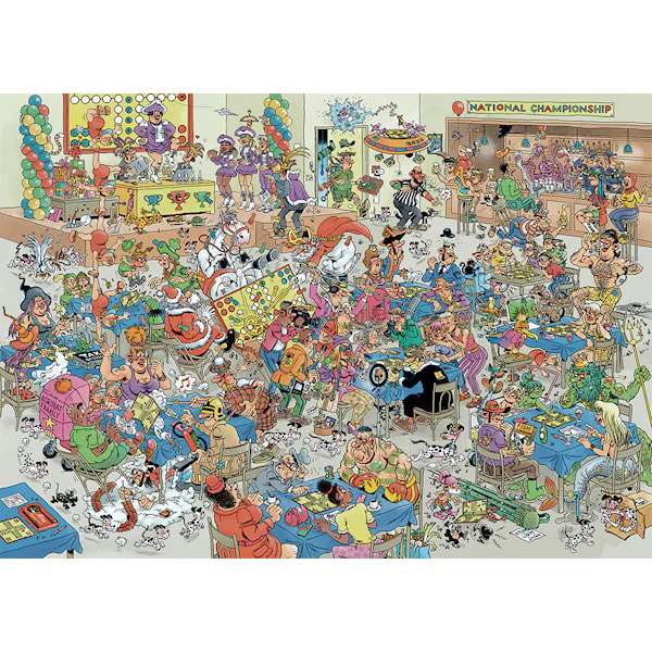 Jan van Haasteren Comic Puzzle Ludo Battle 1000 Palan Palapeli - Image 2