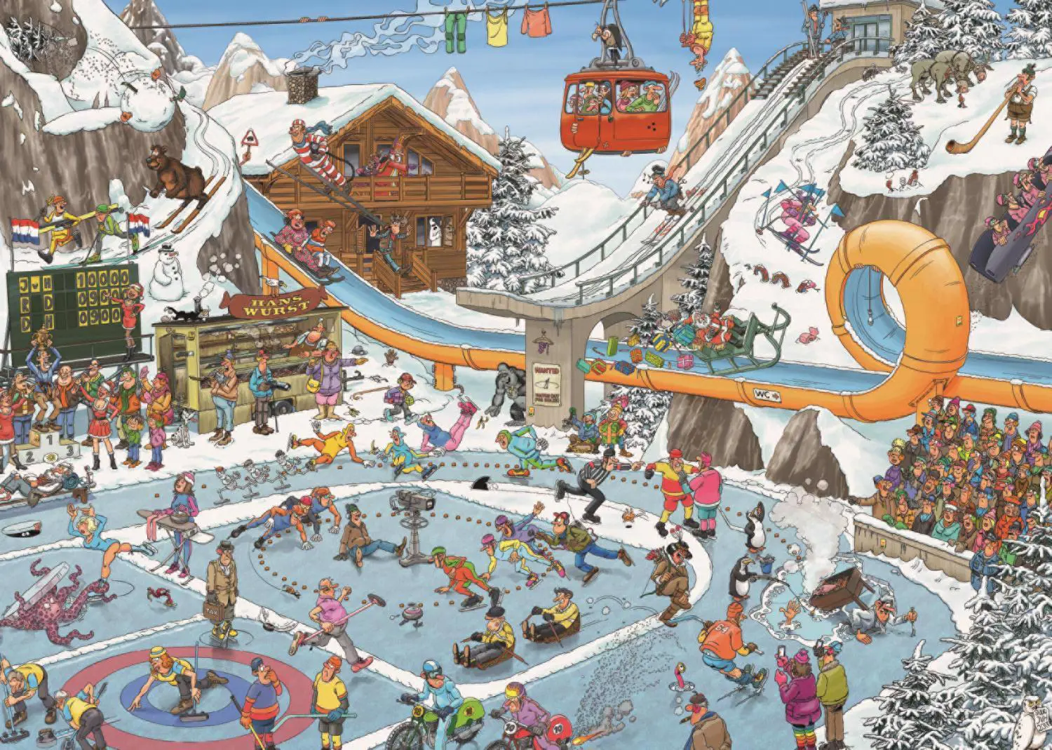 Jan van Haasteren The Winter Games 1000 Palan Palapeli - Image 2