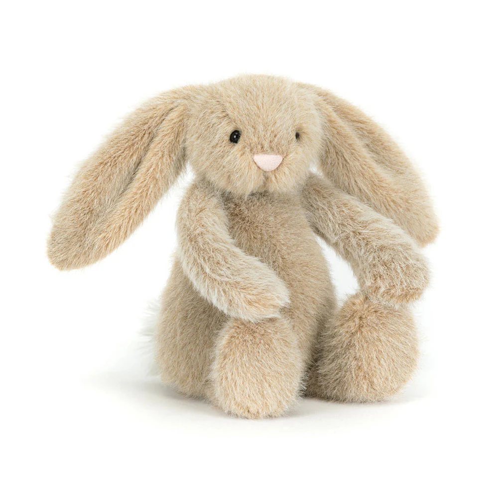 Jellycat Fluffet Bunnies Pupu Pehmolelu Beige 18cm - Image 5