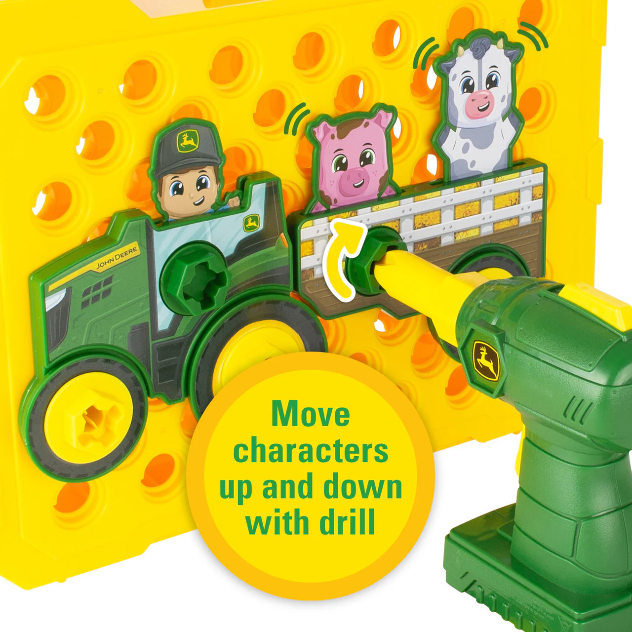 John Deere Build-A-Buddy Activity Board and Drill Aktiviteettilauta ja Pora - Image 7